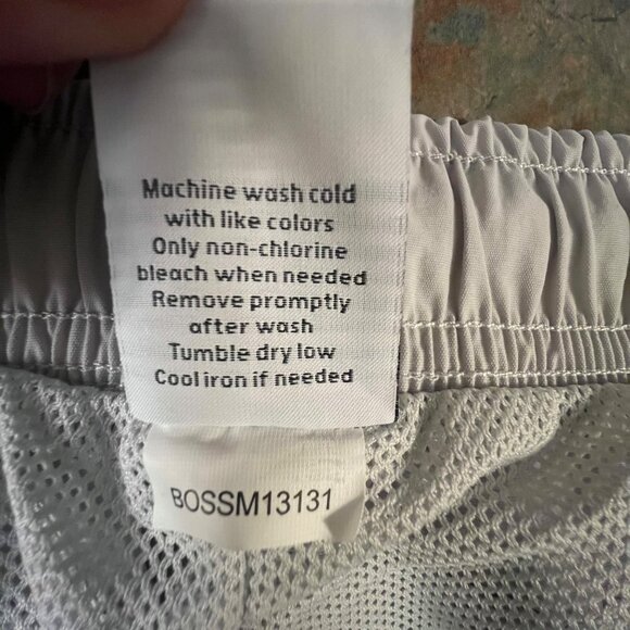 DSG Mens XL Gray Swim Trunks 100% Nylon With Polyester Lining Elastic Waistband - Picture 6 of 9